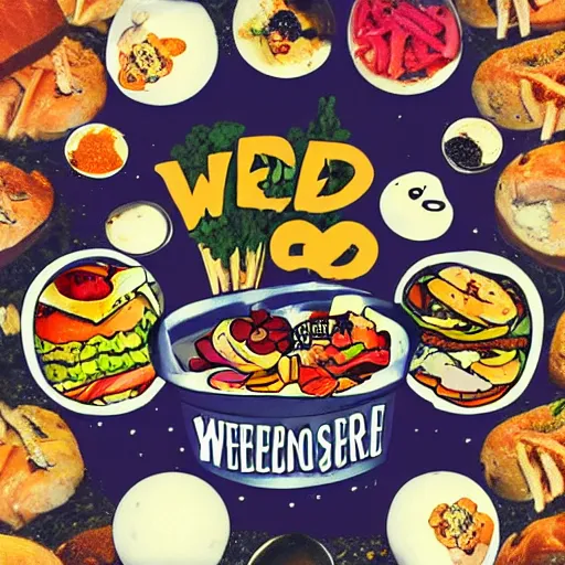 Image similar to weirdcore style food