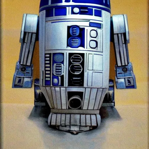 Prompt: r2d2 by Salvador Dali