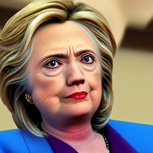 Image similar to crying person that looks like hillary clinto