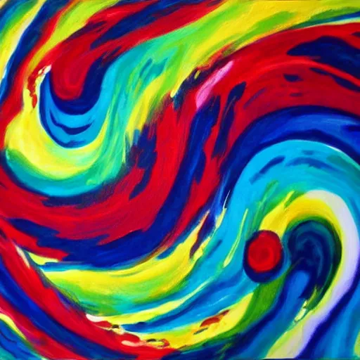 Image similar to acrylic swirl painting