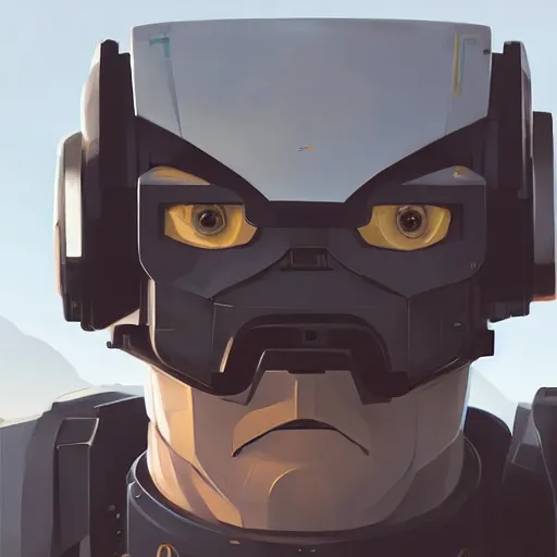 Image similar to face icon stylized minimalist mechwarrior, loftis, cory behance hd by jesper ejsing, by rhads, makoto shinkai and lois van baarle, ilya kuvshinov, rossdraws global illumination