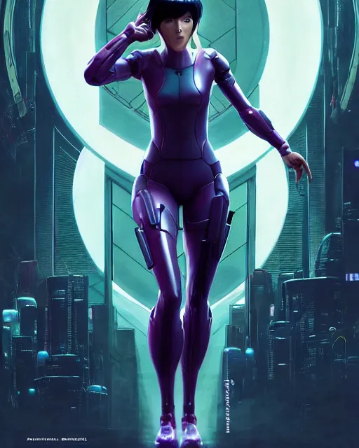 Image similar to weta disney pixar movie still portrait photo of motoko kusanagi the major ghost in the shell : : as cyborg woman by pixar : : by weta, wlop, ilya kuvshinov, rossdraws, artgerm, marvel, maxim cover, latex, octane render, sweaty, iridescent, bright morning, anime, liosh, mucha : :