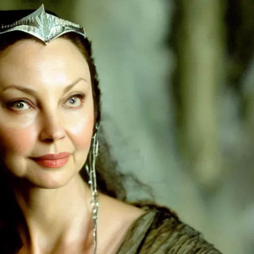 Image similar to ashley judd as galadriel in the lord of the rings