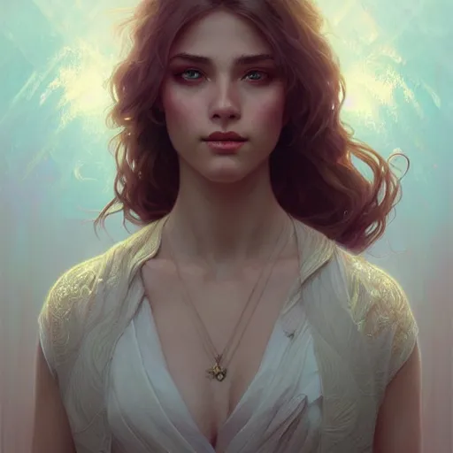 Prompt: beautiful natural female Rhyan Gosling, intricate, elegant, highly detailed, digital painting, artstation, concept art, smooth, sharp focus, illustration, art by artgerm and greg rutkowski and alphonse mucha and loish and WLOP