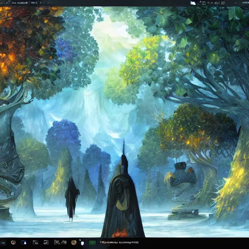 Image similar to cryengine render by android jones, james christensen, rob gonsalves, leonid afremov and tim white