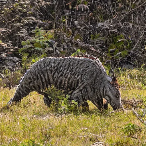 Prompt: a wild crungus in its natural habitat