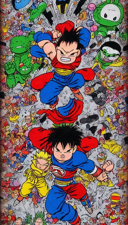 Image similar to rage, by akira toriyama