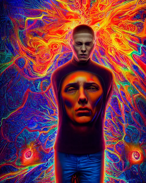 Prompt: portrait ultra dimensional eminem entity, accidentally tripping on dmt and acid, psychedelic experience, overwhelming psychosis of self realization and burning awakening, ultra high definition, unreal engine 5, hyperrealism, masterpiece composition, by casey weldon, barclay shaw 8 k photorealistic