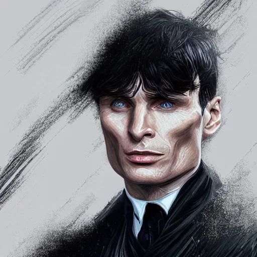 Image similar to a portrait of cillian murphy as tommy shelby, atlantis background, highly detailed, realistic face, digital art, epic, fantasy, in the style of Ian Spriggs, sharp, artstation