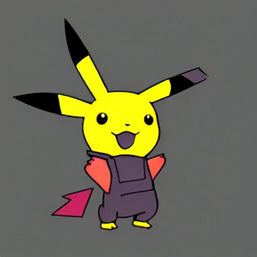 Prompt: digital art pikachu high quality