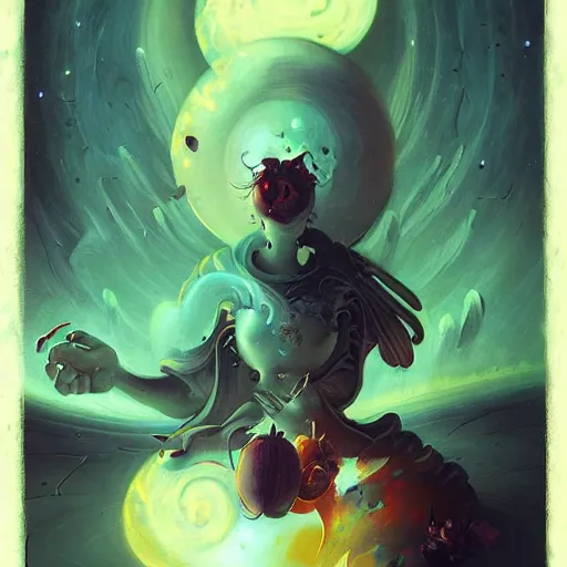 Image similar to the cosmic garlic starts to rot by peter mohrbacher