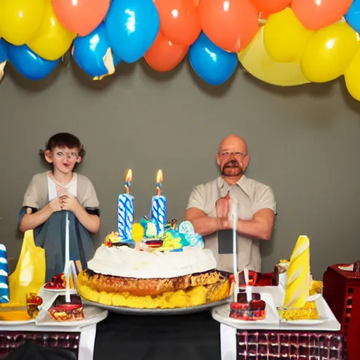 Image similar to birthday party photos of walter white