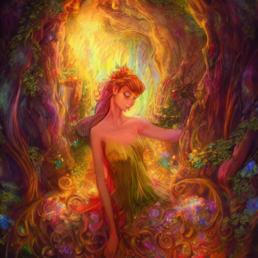 Image similar to Goddess of fairies, ambient lighting, 4k, josephine wall, lois van baarle, ilya kuvshinov, rossdraws, artstation