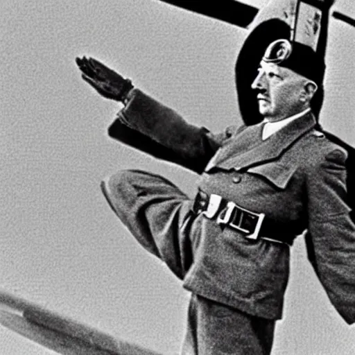 Prompt: hitler as a skydiver