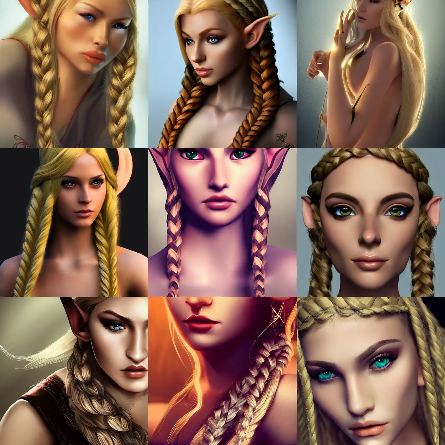 Fahn Elios' mom sa'od mai character inspiration for mythical or myth among  myths. Beautiful Elven Archer Hairstyl… | Elven hairstyles, Elf hair,  Medieval hairstyles