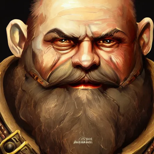 Prompt: a detailed portrait painting of the dwarf bardin goreksson from vermintide 2 video game steampunk engineer, artstation, 8 k, fantasy