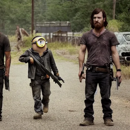 Image similar to minions in the Walking Dead