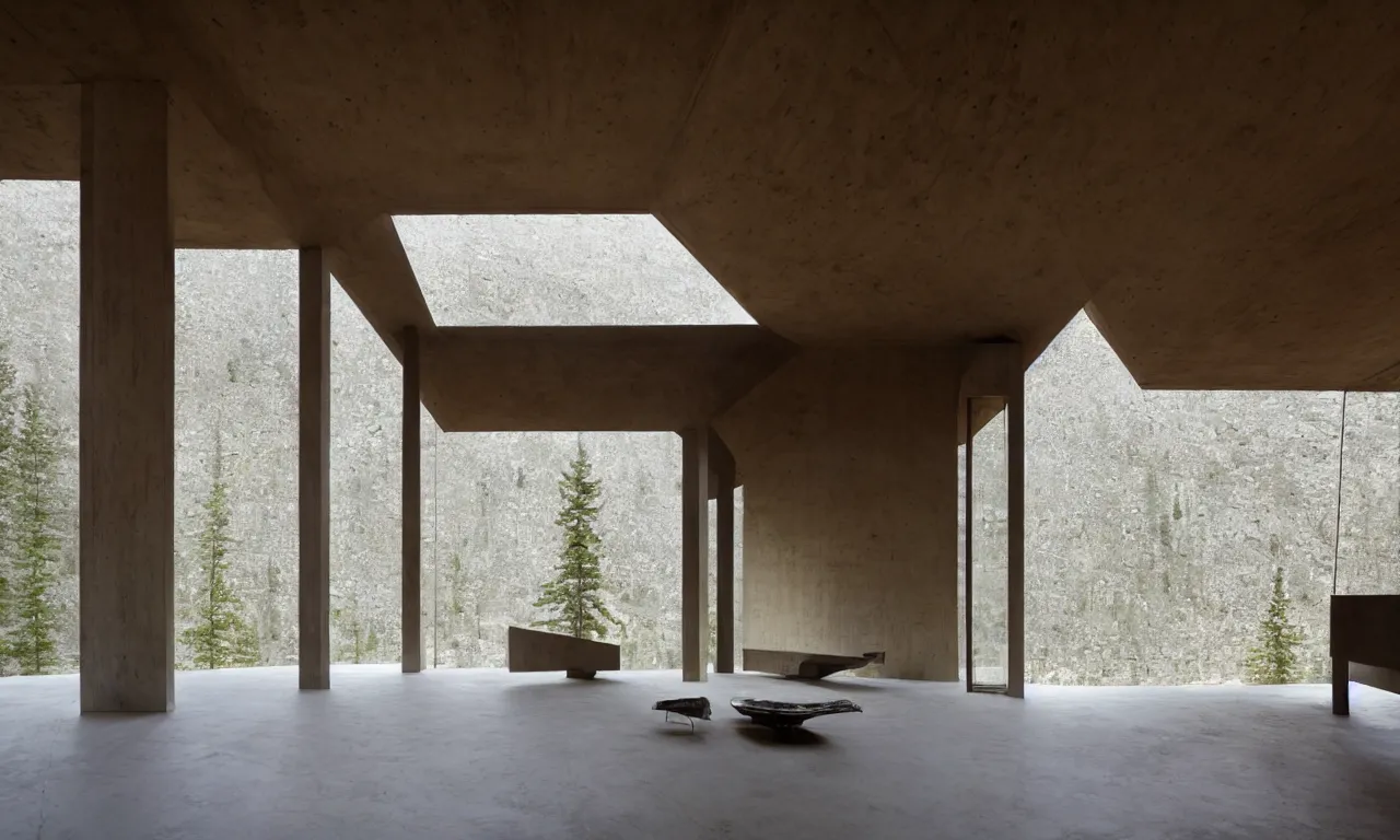 Image similar to solitude is bliss by peter zumthor, ethereal