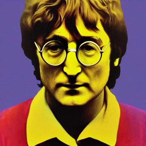 Image similar to John Lennon made of honey