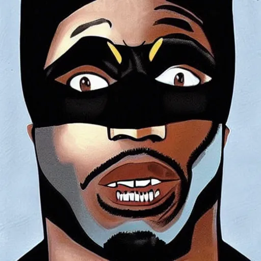 Image similar to Tupac as Batman