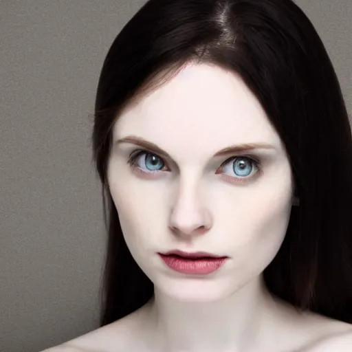 Image similar to beautiful Scottish dark haired woman, pale skin, anima projection