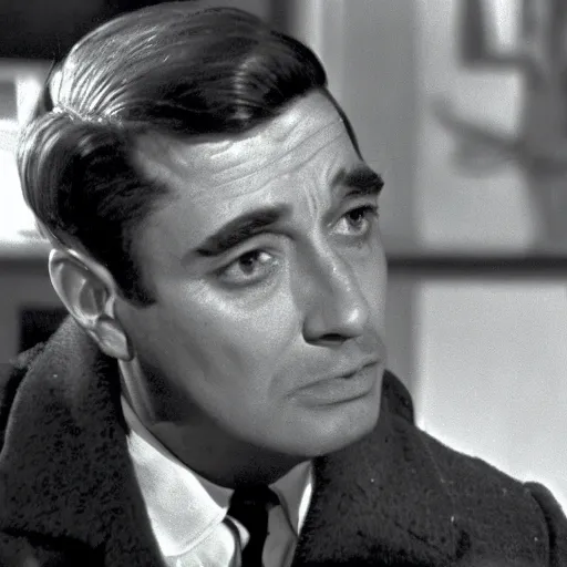 Prompt: a film still of garibaldo in birds ( 1 9 6 3 )