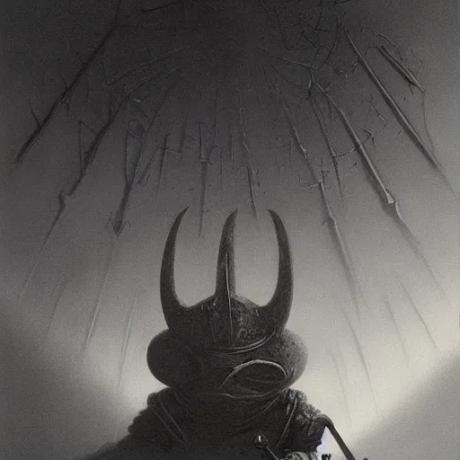 Image similar to Mickey mouse as a dark souls boss by zdzisław beksiński