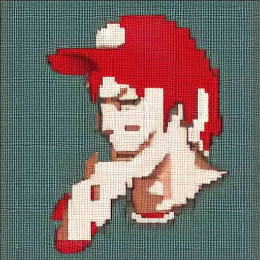 Image similar to Terry Bogard, Pixel Art