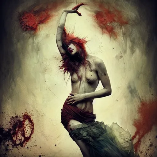 Image similar to lilith, by brooke shaden and alberto seveso and eve ventrue and john salminen and tim okamura, trending on artstation hq, deviantart, pinterest, 4 k uhd image