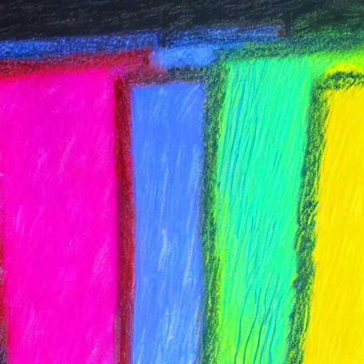 Prompt: Abstract colorful oil pastel on white canvas, art like, 4k,