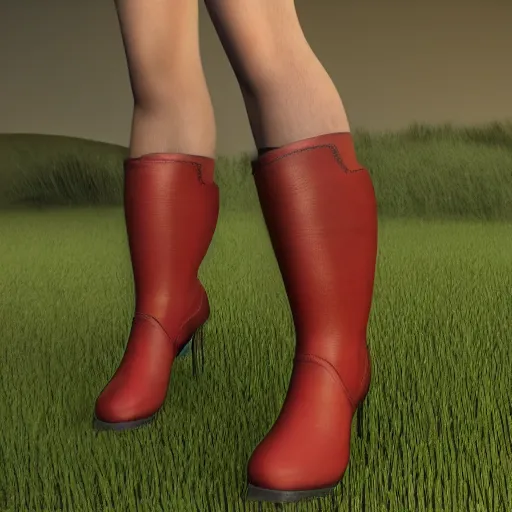 Image similar to Dancing boots, hyperrealism, no blur, 4k resolution, ultra detailed-i