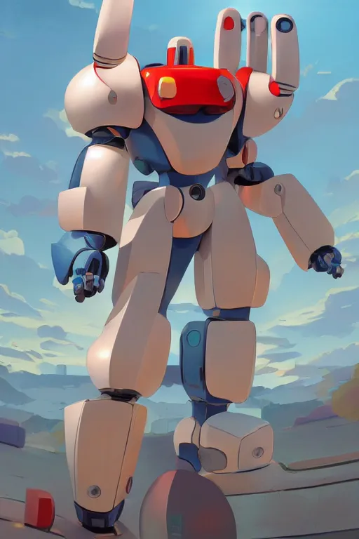 Image similar to metabots medabots medarotto medarot robot minimalist comics, behance hd by jesper ejsing, by rhads, makoto shinkai and lois van baarle, ilya kuvshinov, rossdraws global illumination ray tracing hdr radiating a glowing aura