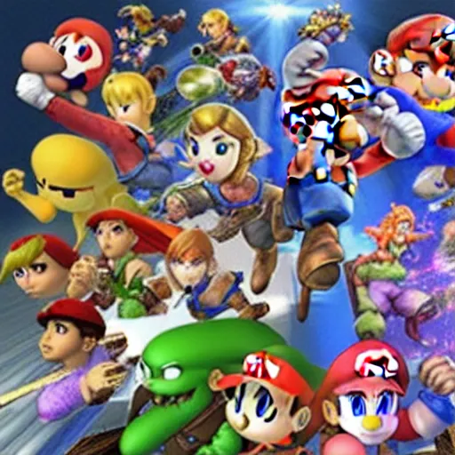 Image similar to super smash bros on the ps1