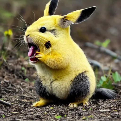 Image similar to pika screaming