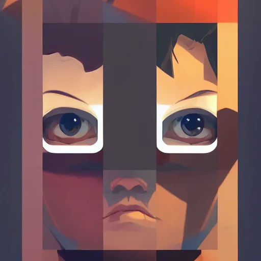 Image similar to face icon stylized minimalist super nintendo, loftis, cory behance hd by jesper ejsing, by rhads, makoto shinkai and lois van baarle, ilya kuvshinov, rossdraws global illumination