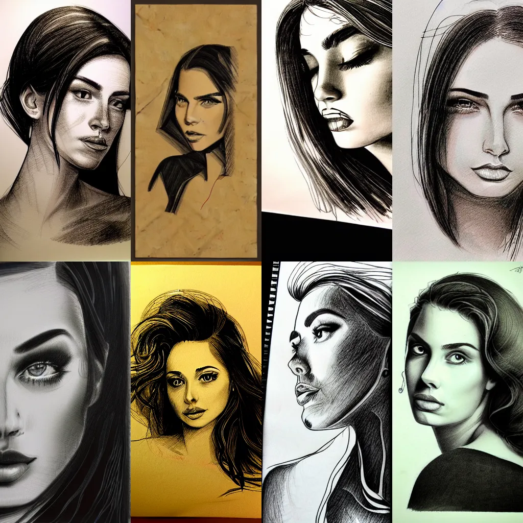 Beautiful Women Drawing PNG Transparent Images Free Download | Vector Files  | Pngtree