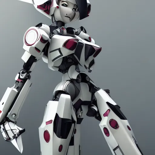 Image similar to Anime girl mecha, mecha suit, futuristic, octane render