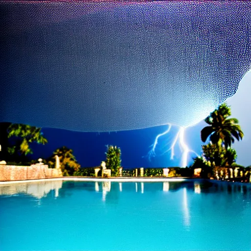 Image similar to Palace of the chalice, refracted sparkles, motion blur, accidental pic, thunderstorm, greek pool, beach and Tropical vegetation, 2005 blog, dslr camera IMG_4016