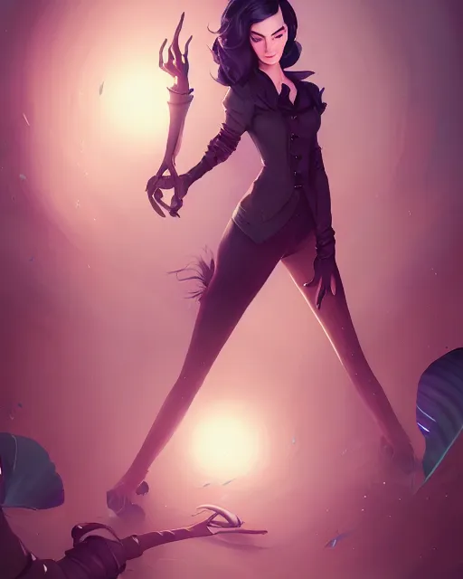 Image similar to a portrait of a beautiful full body Anne Hathaway witch, art by lois van baarle and loish and ross tran and rossdraws and sam yang and samdoesarts and artgerm, digital art, highly detailed, intricate, sharp focus, Trending on Artstation HQ, deviantart, unreal engine 5, 4K UHD image