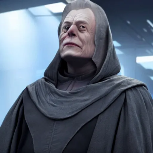 Image similar to elon musk as emperor palpatine as seen in stars wars episode 3 , 8k resolution, full HD, cinematic lighting, award winning, anatomically correct