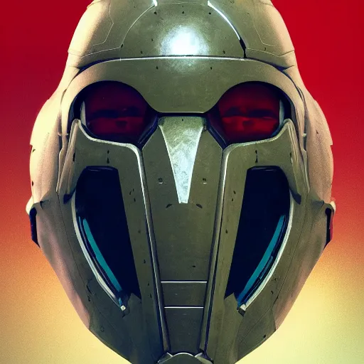 Image similar to a well designed image of futuristic War mask , detailed, realistic, Artstation, Greg Rutkowski, 8K resolution.