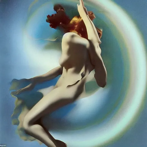 Image similar to Sculpture. paralyzed by the indescribable beauty of the cosmos. by Rolf Armstrong spirited, lively