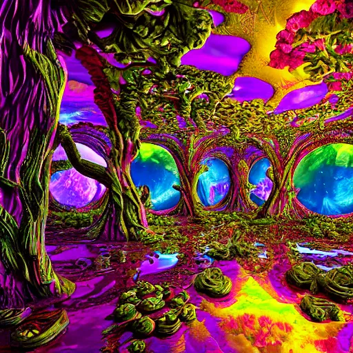 Image similar to stars lush art airbush cinematic nature photography cryengine render rich by lisa frank, antoni gaudi, john stephens, alex grey, m. c. escher, tim white, frank gehry, tomasz alen kopera