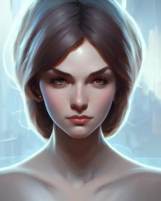 Image similar to Jenny Garfield female character, closeup, cute, modern, intricate, elegant, highly detailed, digital painting, artstation, concept art, matte, sharp focus, illustration, hearthstone, art by Artgerm and Greg Rutkowski and Alphonse Mucha