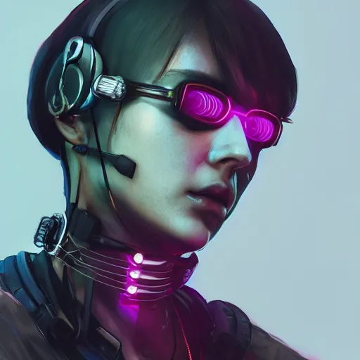 Image similar to detailed realistic cyberpunk female character cyberpunk wearing large steel collar around neck, realistic, art, beautiful, 4K, collar, choker, collar around neck, punk, artstation, detailed, female, woman, choker, cyberpunk, neon, punk, collar, choker, collar around neck, thick collar, choker around neck, wearing choker, wearing collar, bright neon punk hair, collar, choker,