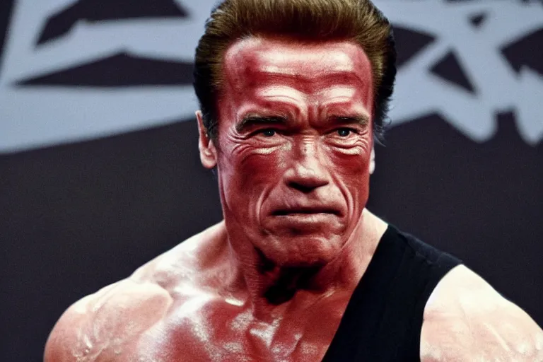 Image similar to arnold schwarzenegger as an elden ring boss