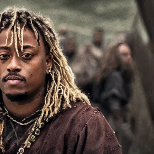 Image similar to juice wrld in Vikings very detailed 4k quality super realistic