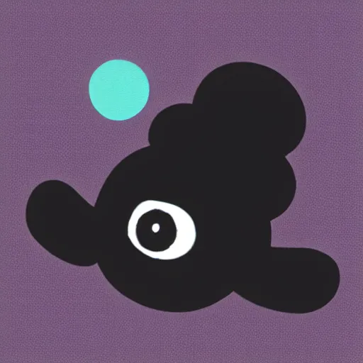 Prompt: a cute fumo plush of a mysterious void monster