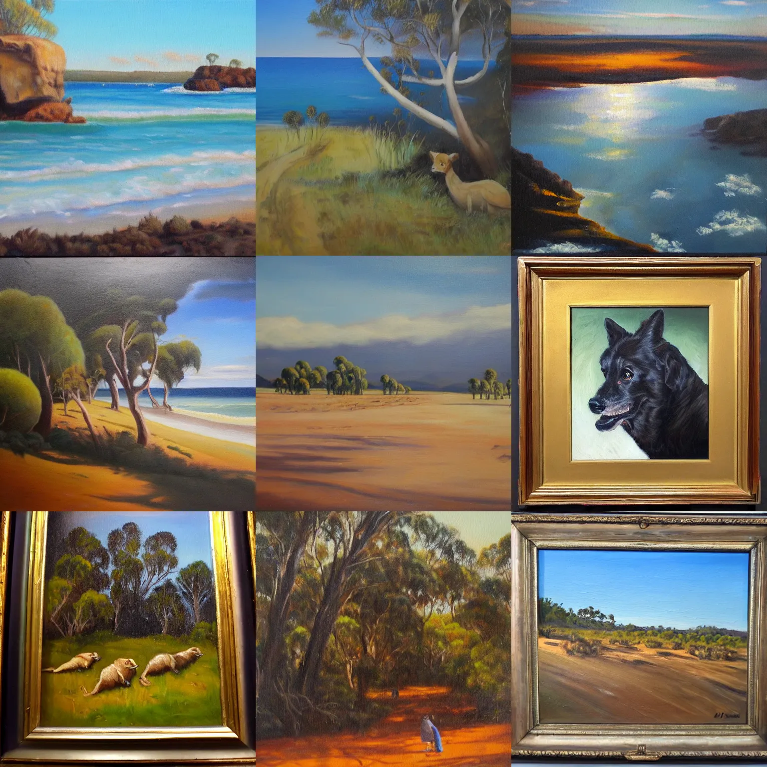 Prompt: australian oil painting