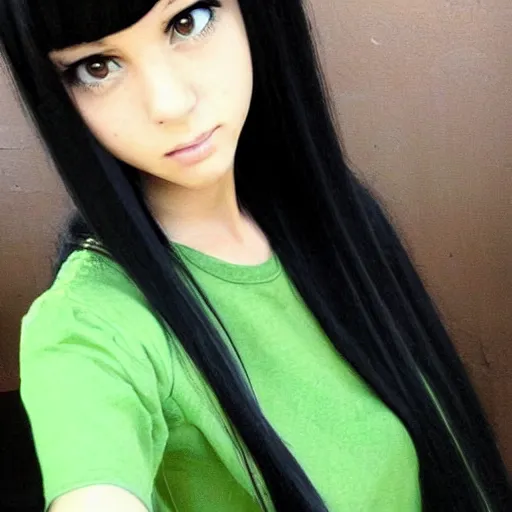 green black hair tumblr